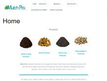 Tablet Screenshot of mulchpro.net
